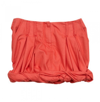 alldressedup Hanoi Cuff Skirt in Coral